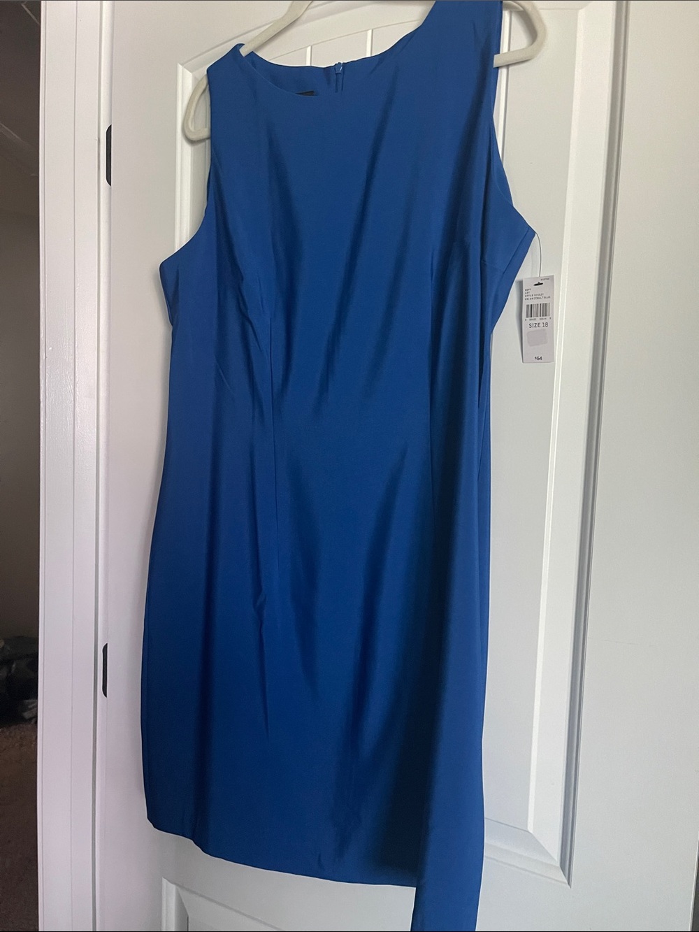 Alyx Royal Blue Sleeveless Sheath Dress